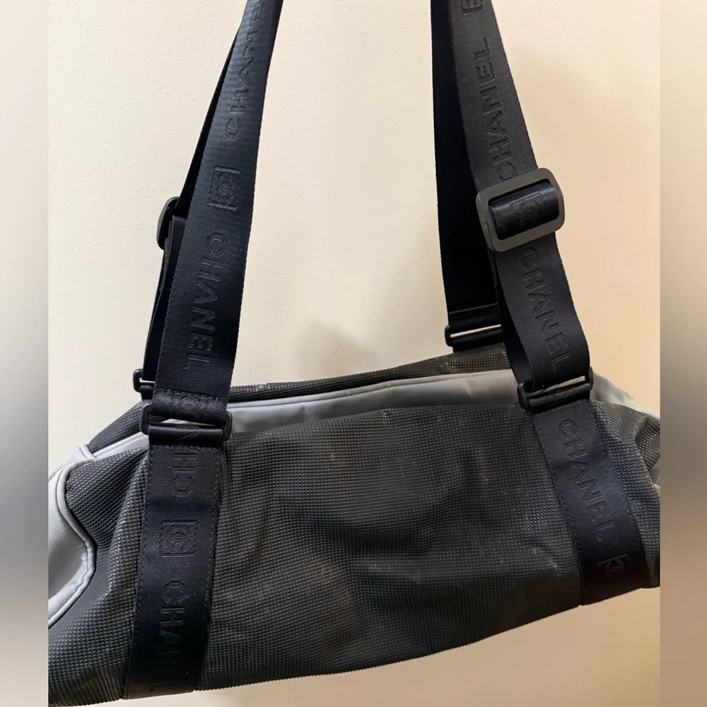 Chanel Black Gym/Duffle Bag